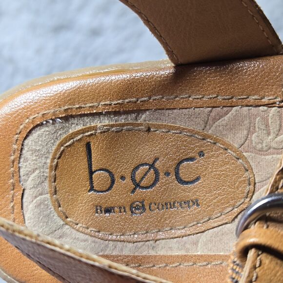 BOC Born Concept Basilia Womens Size 8M T Strap Cream Faux Leather Thong Sandals - Picture 11 of 11